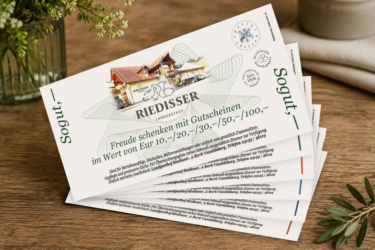 Landgasthof Riedisser - Gutscheine